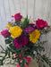 Handcrafted fresh flower bouquet with eucalyptus and filler flowers available for local pickup and delivery at Heartland Store MN