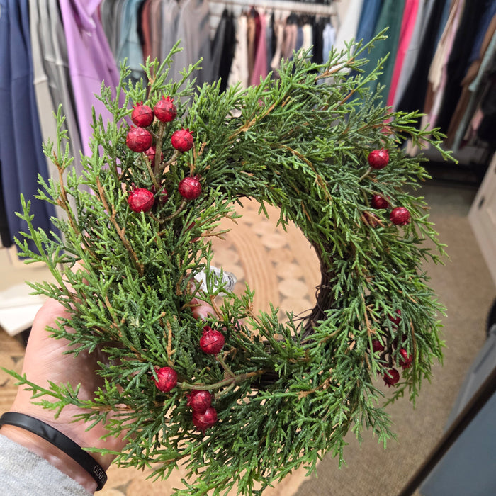 10" Cedar Berry Real Touch Candle Ring