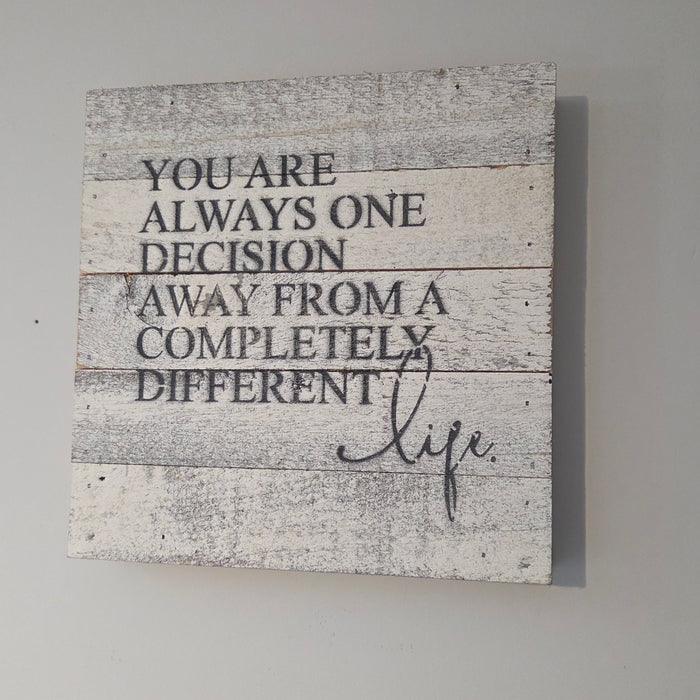 Handmade inspirational sign from Heartland Store MN