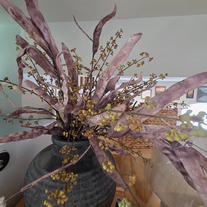 Artificial Berry Stems in Sage, 34" Length, Set of 3