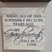 Wooden keepsake sign celebrating grandparents’ love for anniversary parties