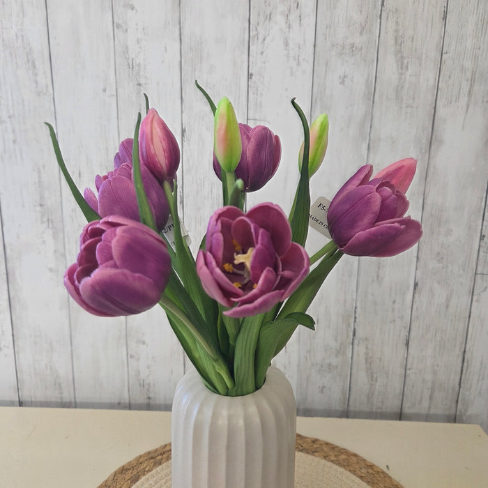 16" Artificial Tulip Bundle | Stems in Assorted Colors | Heartland Store MN