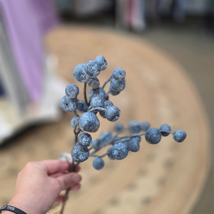 15" Blue Berry Pick Iced Blueberries