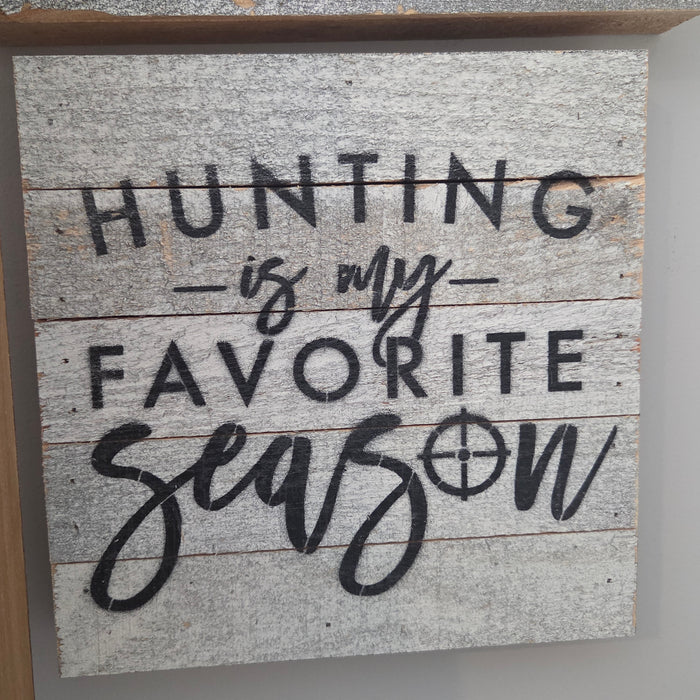 Handmade reclaimed wood hunting décor for cabin or lodge