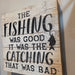 Angler gift reclaimed wood sign from Heartland Store MN