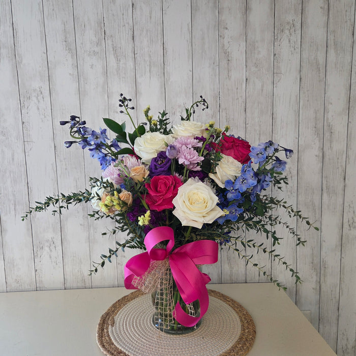 Fresh Flowers in Vase | Spring Colors | Local Delivery Lewiston MN