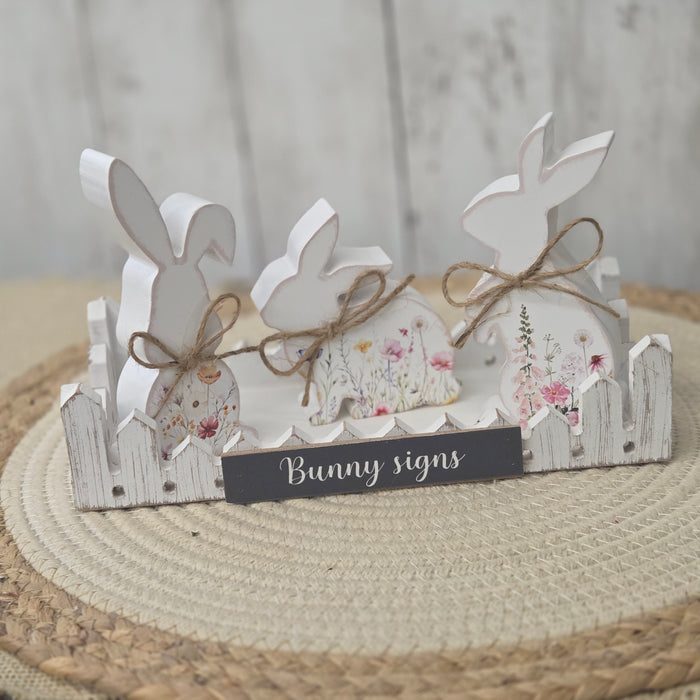 Easter tabletop bunny decor set available at Heartland Store MN