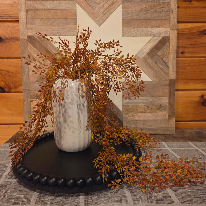 32" Rust Orange Berry Fall Garland – Autumn Candle Ring & Seasonal Decor | Heartland Store MN