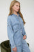 Blu Pepper chambray shirt styled with jeans – casual Minnesota fashion