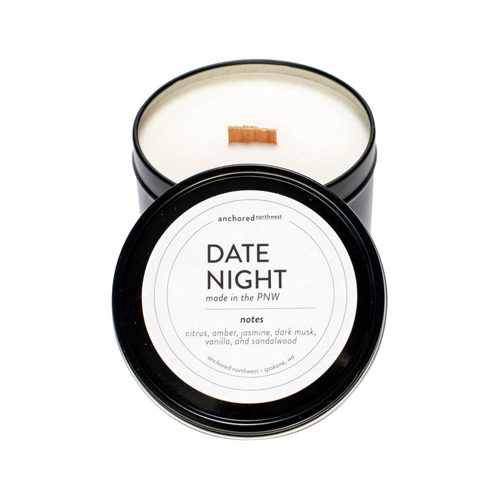 Date Night Wood Wick 6oz. Soy Candle