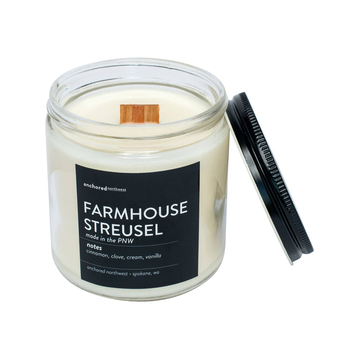 Farmhouse Streusel 12.8oz Wood Wick Soy Candle
