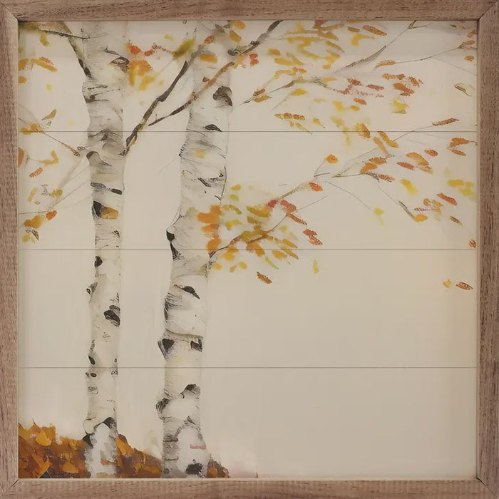 Two Birch Trees Wall Decor