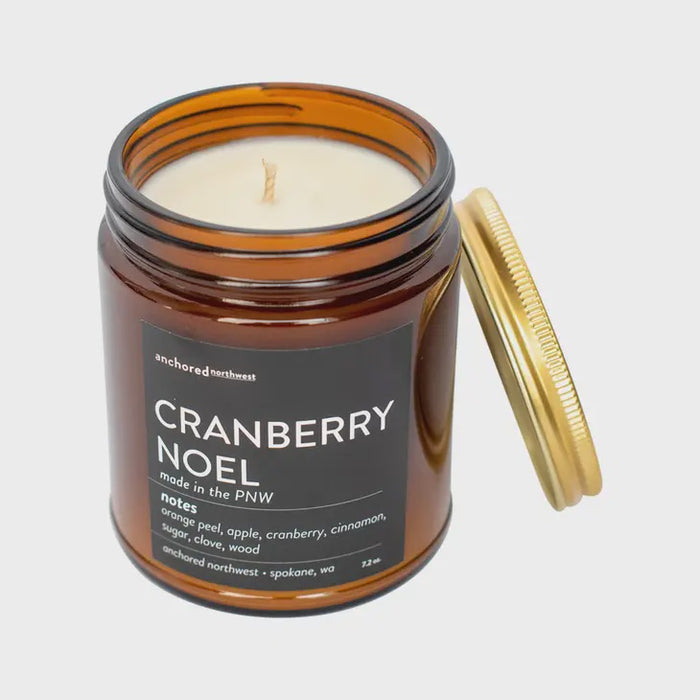 Cranberry Noel Scented Soy Candle 7.2 oz.