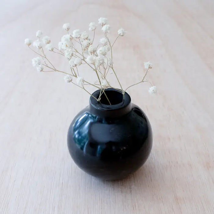 Black Stone Vase