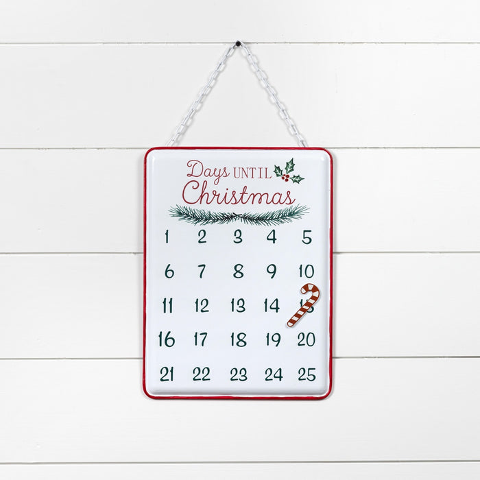 16" HANGING DAYS UNTIL CHRISTMAS COUNTDOWN SIGN