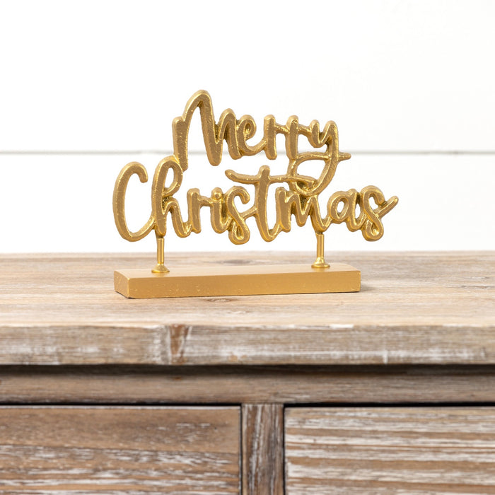 MERRY CHRISTMAS CUTOUT STANDING SIGN