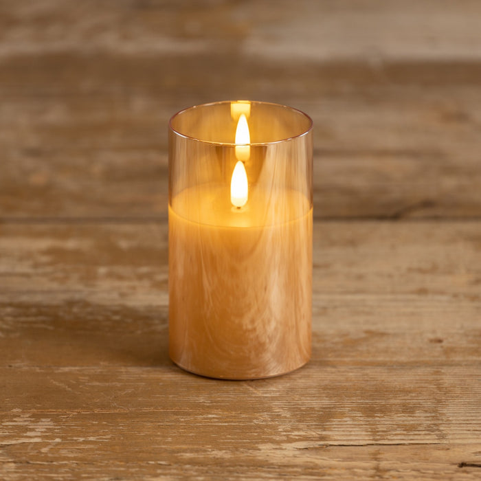 CHAMPAGNE GLASS 3D FLAME CANDLE