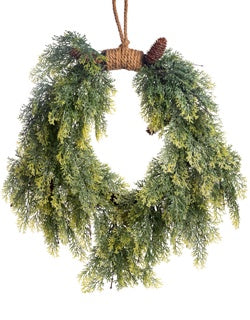 28" Weeping Cedar Swag Wreath